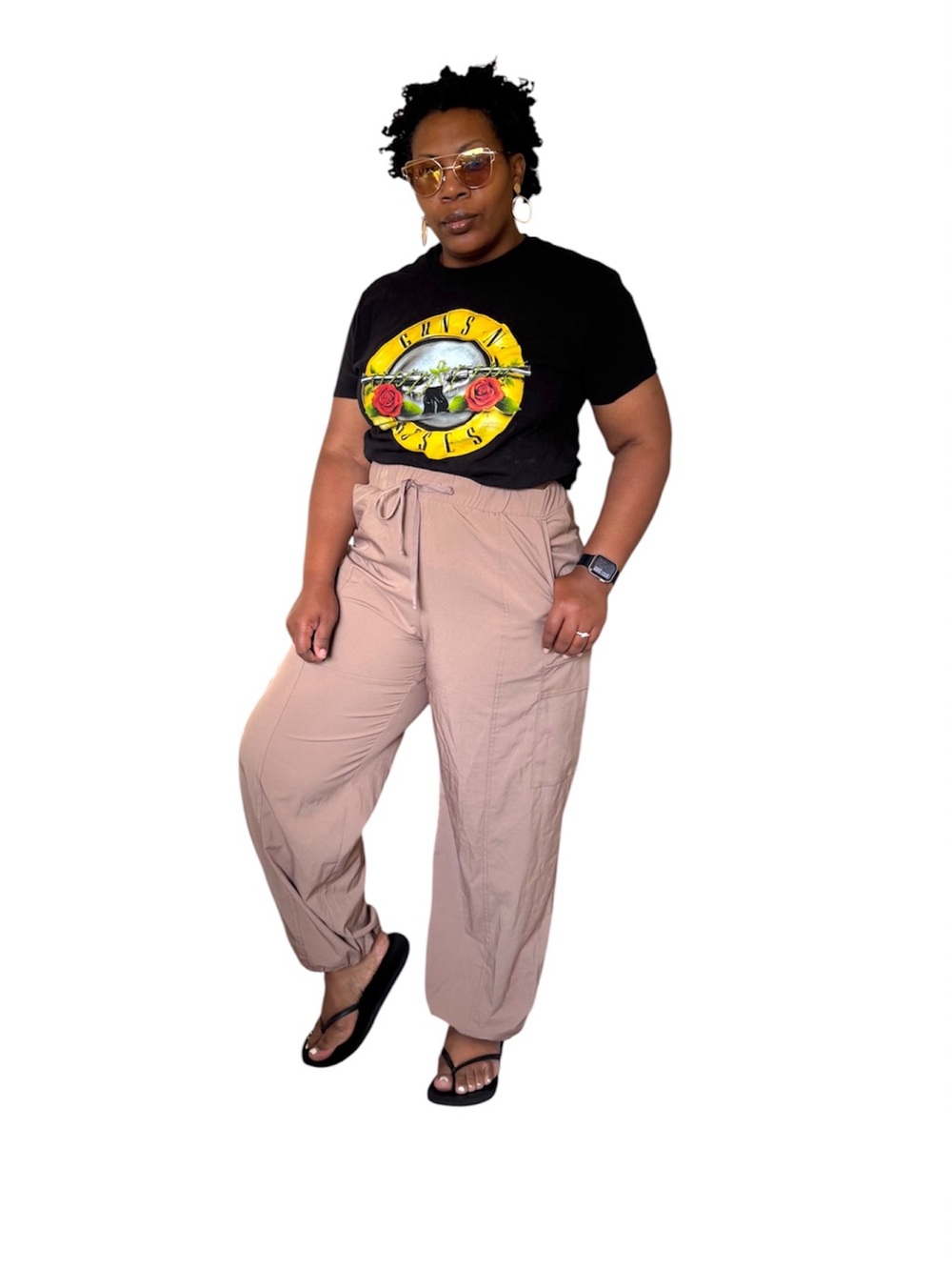 GAP Pants High Waist Runaround Parachute Cargo Joggers